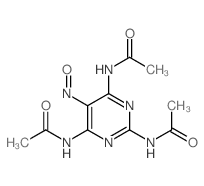 Acetamide,N,N',N''-(5-nitroso-2,4,6-pyrimidinetriyl)tris- (8CI,9CI) structure