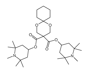 bis(1,2,2,6,6-pentamethylpiperidin-4-yl) 1,5-dioxaspiro[5.5]undecane-3,3-dicarboxylate Structure