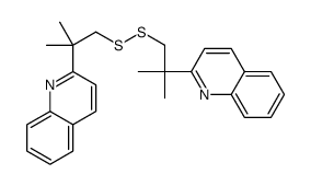 2-[2-methyl-1-[(2-methyl-2-quinolin-2-ylpropyl)disulfanyl]propan-2-yl]quinoline Structure