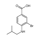3-溴-4-(异丁基氨基)苯甲酸结构式