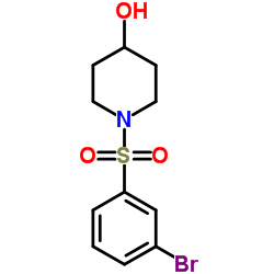 1-((3-溴苯基)磺酰)哌啶-4-醇结构式