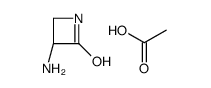 acetic acid,(3S)-3-aminoazetidin-2-one Structure