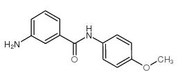 3-氨基-n-(4-甲氧基苯基)苯甲酰胺结构式