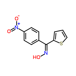 (E)-N-Hydroxy-1-(4-nitrophenyl)-1-(2-thienyl)methanimine Structure