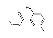 cis-1-(2-hydroxy-5-methylphenyl)-2-buten-1-one Structure