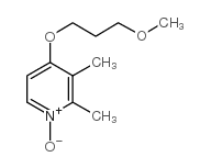 4-(3-Methoxypropoxy)-2,3-dimethylpyridine-N-oxide structure