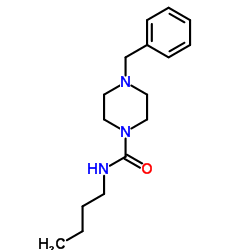 N-BUTYL(4-BENZYLPIPERAZINYL)FORMAMIDE结构式