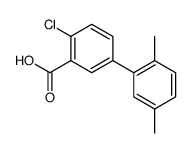 2-chloro-5-(2,5-dimethylphenyl)benzoic acid结构式