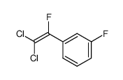 m-(2,2-dichloro-1-fluoroethenyl)fluorobenzene结构式