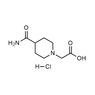 2-(4-Carbamoylpiperidin-1-yl)aceticacidhydrochloride Structure