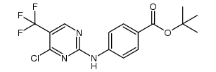 4-(4-chloro-5-trifluoromethyl-pyrimidin-2-ylamino)-benzoic acid tert-butyl ester Structure