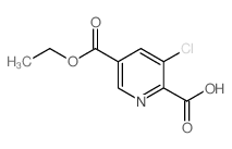 3-Chloro-5-(ethoxycarbonyl)-pyridine-2-carboxylic acid Structure