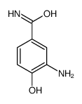 Benzamide, 3-amino-4-hydroxy- (9CI) Structure