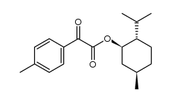 (-)-menthyl (4-methylphenyl)glyoxylate结构式