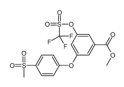 methyl 3-(4-methylsulfonylphenoxy)-5-(trifluoromethylsulfonyloxy)benzoate Structure