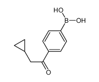 4-(2-环丙基乙酰基)苯硼酸结构式
