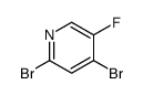 2,4-二溴-5-氟吡啶结构式