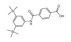 4-<<3,5-bis(trimethylsilyl)phenyl>carbamoyl>benzoic acid Structure