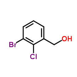 (3-Bromo-2-chlorophenyl)methanol Structure