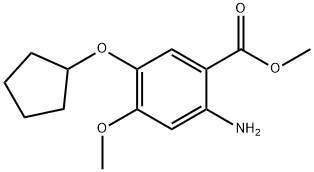 Methyl 2-aMino-5-(cyclopentyloxy)-4-Methoxybenzoate Structure