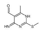 4-AMINO-6-METHYL-2-(METHYLSULFANYL)PYRIMIDINE-5-CARBALDEHYDE Structure