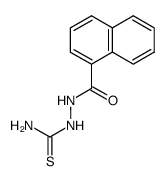 1-(α-naphthoyl)-3-thiosemicarbazide结构式