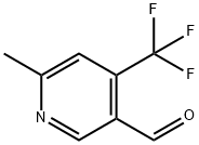 6-甲基-4-三氟甲基吡啶-3-甲醛结构式