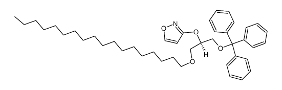 (R)-3-((1-(octadecyloxy)-3-(trityloxy)propan-2-yl)oxy)isoxazole结构式