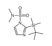 2-(叔丁基二甲基甲硅烷基)-N,N-二甲基-1H-咪唑-1-磺酰胺结构式