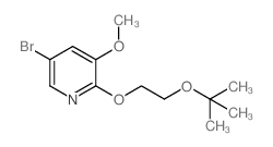 5-溴-2-(2-(叔丁氧基)乙氧基)-3-甲氧基吡啶结构式