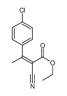 2-BUTENOIC ACID, 3-(4-CHLOROPHENYL)-2-CYANO-, ETHYL ESTER结构式