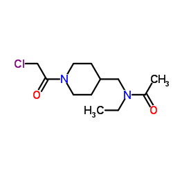 N-{[1-(Chloroacetyl)-4-piperidinyl]methyl}-N-ethylacetamide Structure