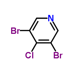 4-氯-3,5-二溴吡啶结构式