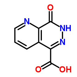 8-氧-7,8-二氢吡啶并[2,3-D]哒嗪-5-甲酸结构式