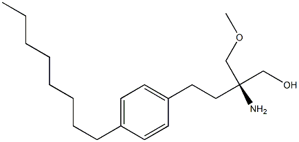 (2R)-2-amino-2-(methoxymethyl)-4-(4-octylphenyl)butan-1-ol Structure