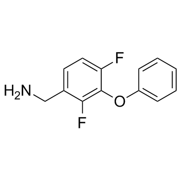 (2,4-Difluoro-3-phenoxyphenyl)methanamine结构式