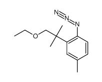 1-azido-2-(1-ethoxy-2-methylpropan-2-yl)-4-methylbenzene结构式