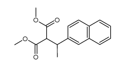 dimethyl 2-(1-(naphthalen-2-yl)ethyl)malonate结构式