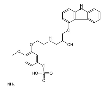 5'-羟基苯基卡维地洛硫酸铵盐结构式