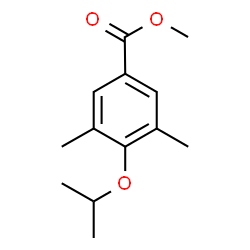 4-Isopropoxy-3,5-dimethyl-benzoic acid methyl ester Structure