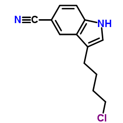 3-(4-氯丁基)吲哚-5-甲腈结构式