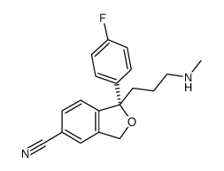 (S)-Desmethylcitalopram Structure