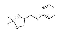 2-[(2,2-dimethyl-1,3-dioxolan-4-yl)methylsulfanyl]pyridine结构式