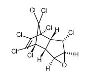 (+)-trans-Heptachlorepoxide Structure
