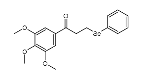 3-(phenylselanyl)-1-(3,4,5-trimethoxyphenyl)propan-1-one结构式