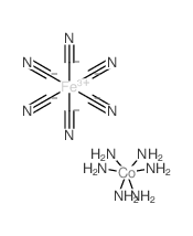 Hexaamminecobalt (3+) hexacyanoferrate(3-)结构式