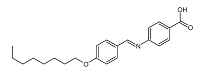 4-[(4-octoxyphenyl)methylideneamino]benzoic acid结构式