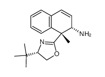 (1R,2S)-1-((S)-4-(tert-butyl)-4,5-dihydrooxazol-2-yl)-1-methyl-1,2-dihydronaphthalen-2-amine结构式