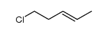5-Chloro-2-pentene Structure
