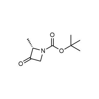 (S)-2-甲基-3-氧代氮杂环丁烷-1-羧酸叔丁酯结构式